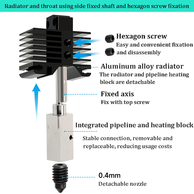 3D Printer Hotend Kit For Bamb - 3D Printing X1 Carbon avaliação e preço