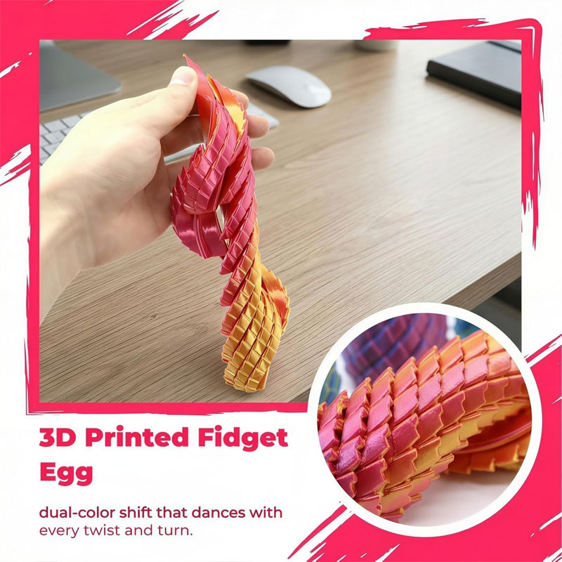 3D Printed Twisted Dragon Egg  - 3D Printing Egg avaliação e preço