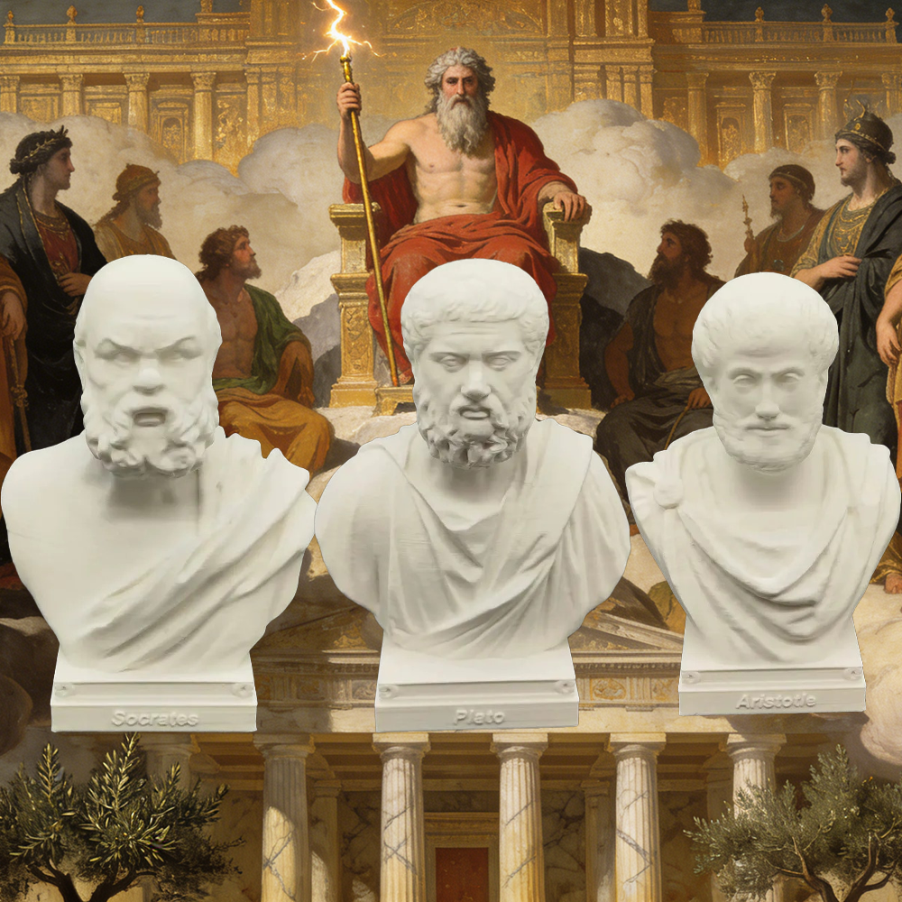 10/15/25cm Socrates Plato Aris - 3D Printing Apps avaliação e preço