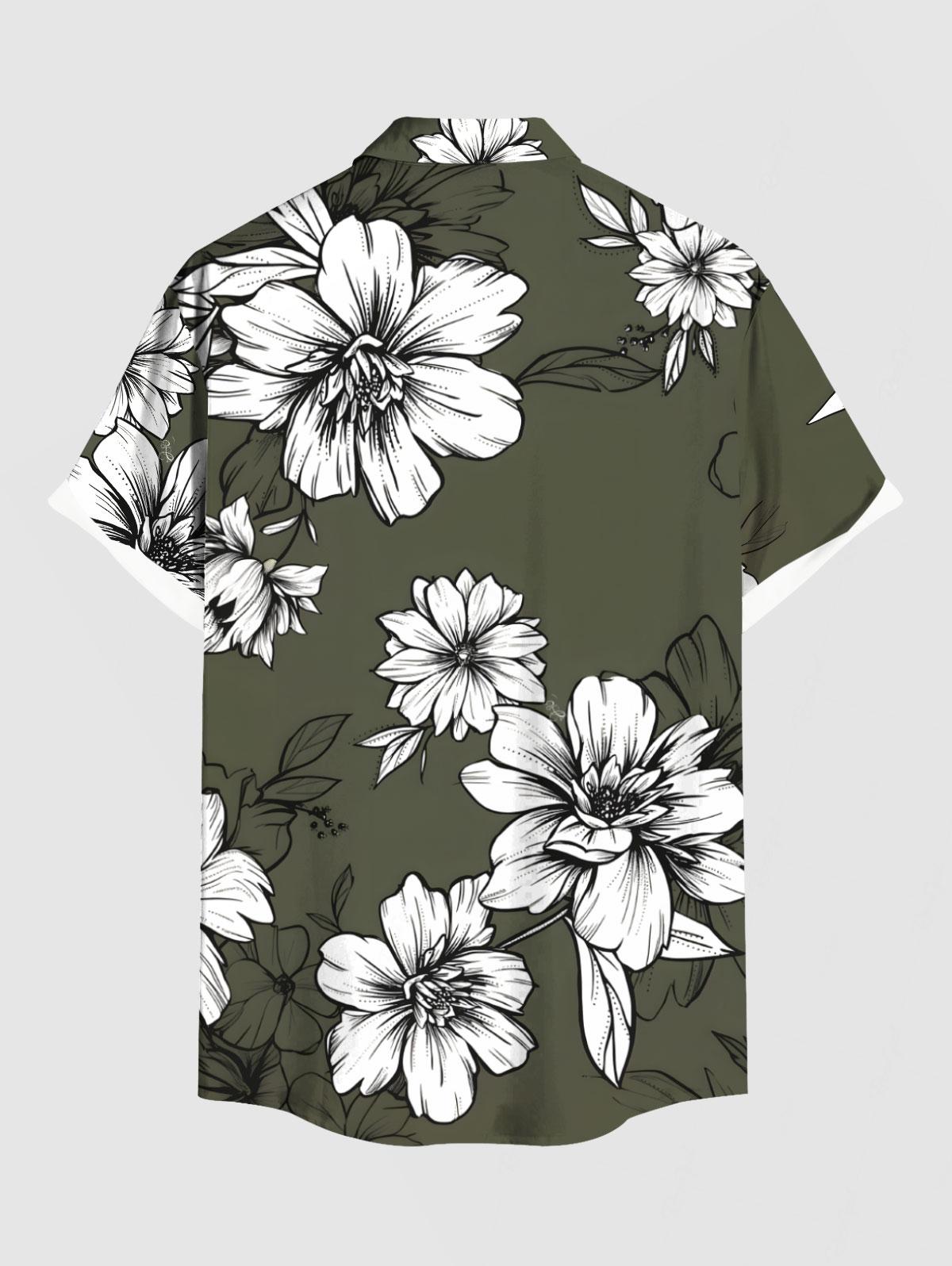 Flowers Leaf Printed Plus Size - 3D Printing Service avaliação e preço