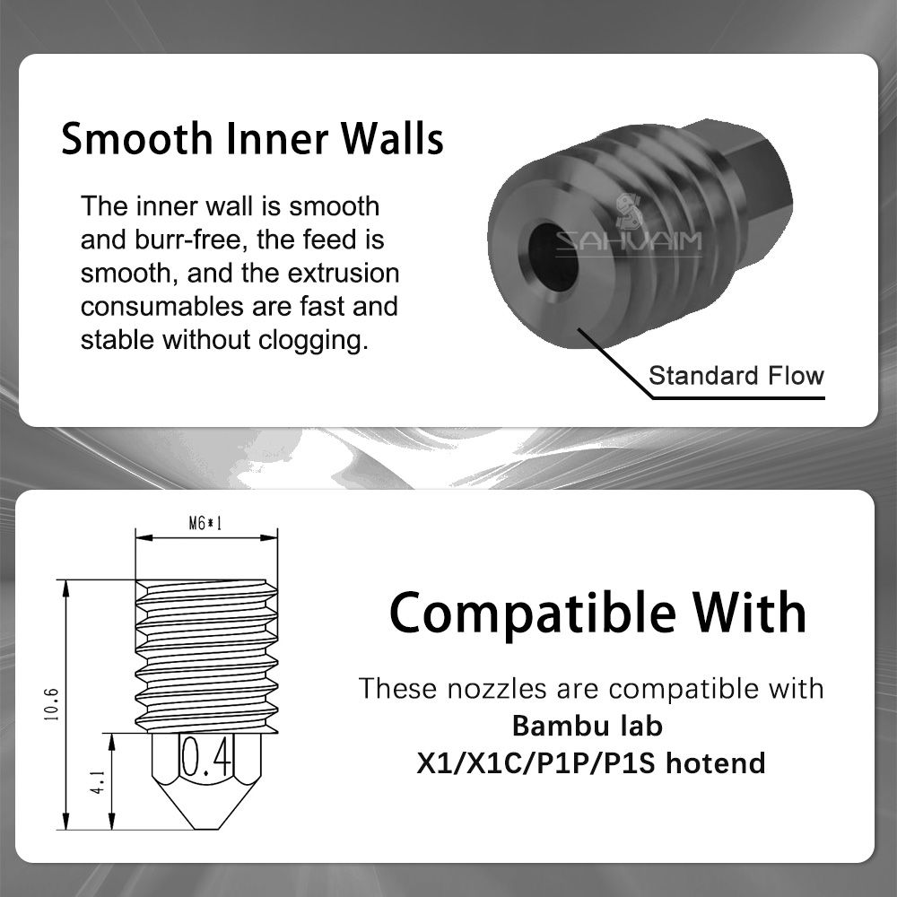 3D Printer Nozzle 0.2mm 0.4mm  - 3D Printing X1 Carbon avaliação e preço