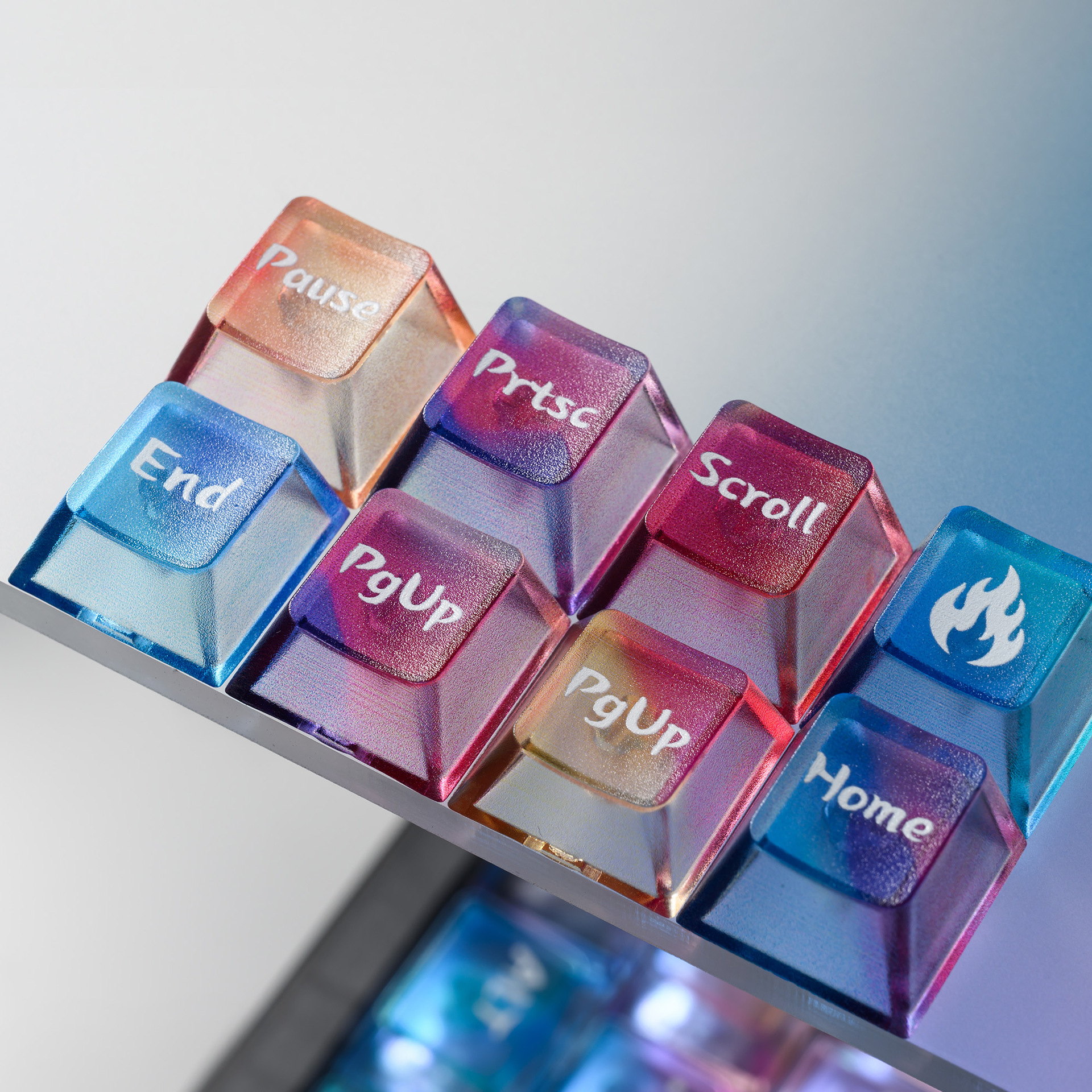 Colorful Gradient Keycaps Afte - 3D Printing Keyboard Keys avaliação e preço