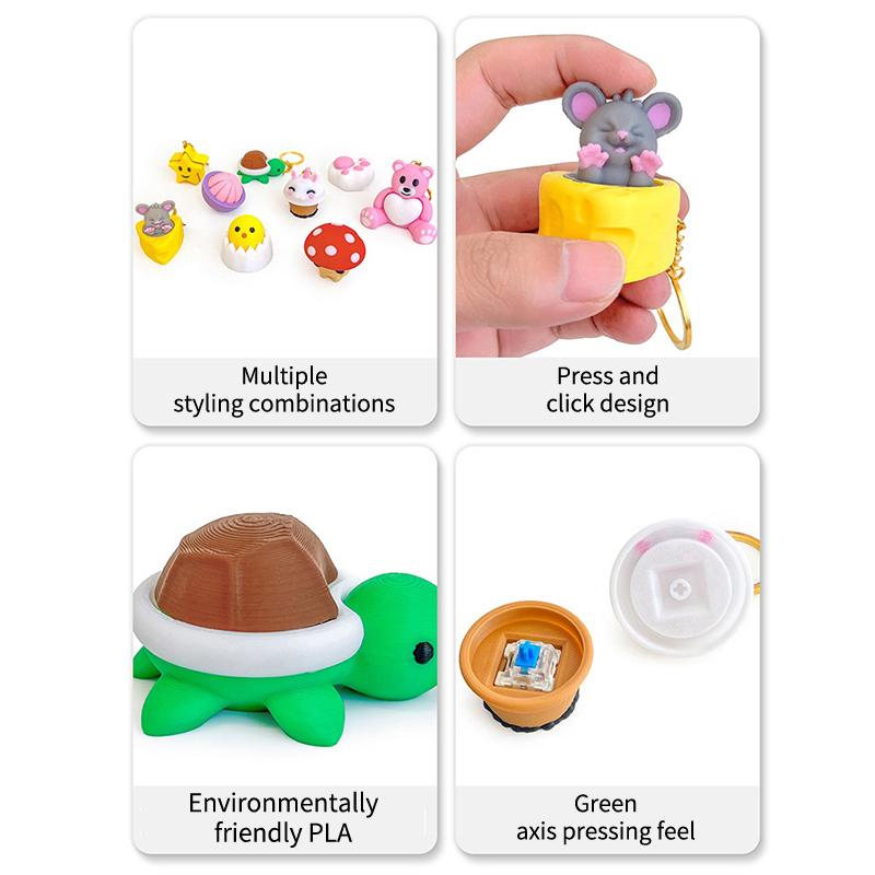 »Mushroom Turtle Keycap Press  - 3D Printing Keyboard Keys avaliação e preço