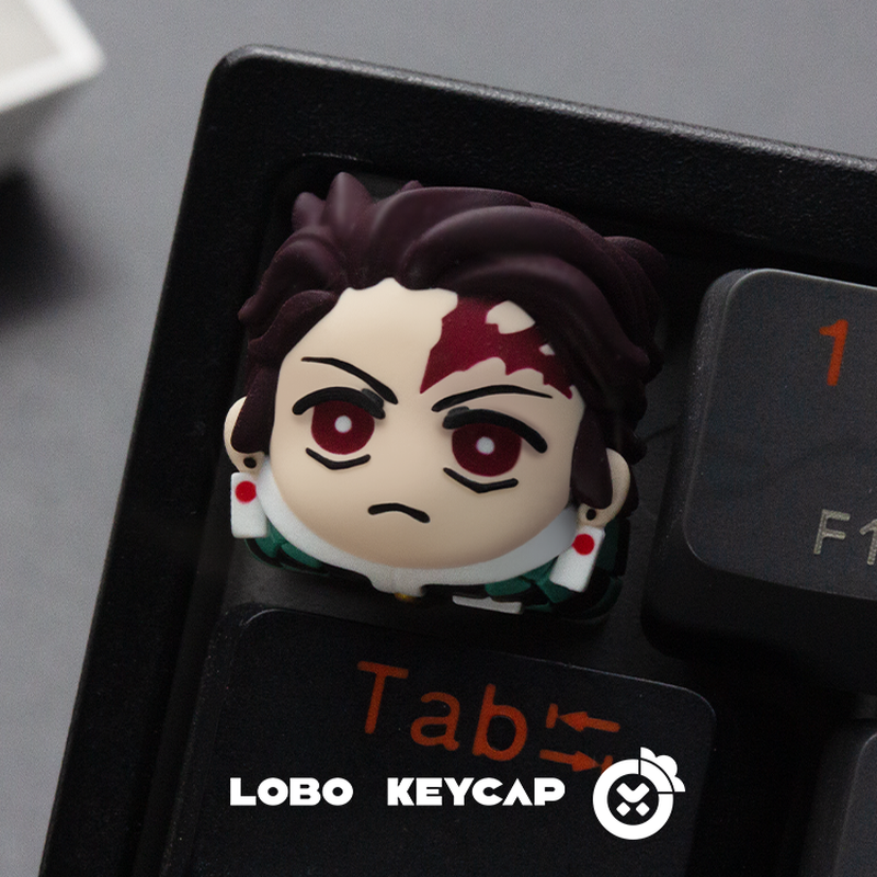 Demon Slayer 3d Resin Anime Ke - 3D Printing Keyboard Keys avaliação e preço