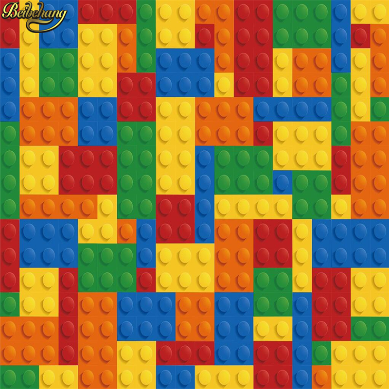 beibehang Custom Photo Wallpap - 3D Printing Lego Bricks avaliação e preço