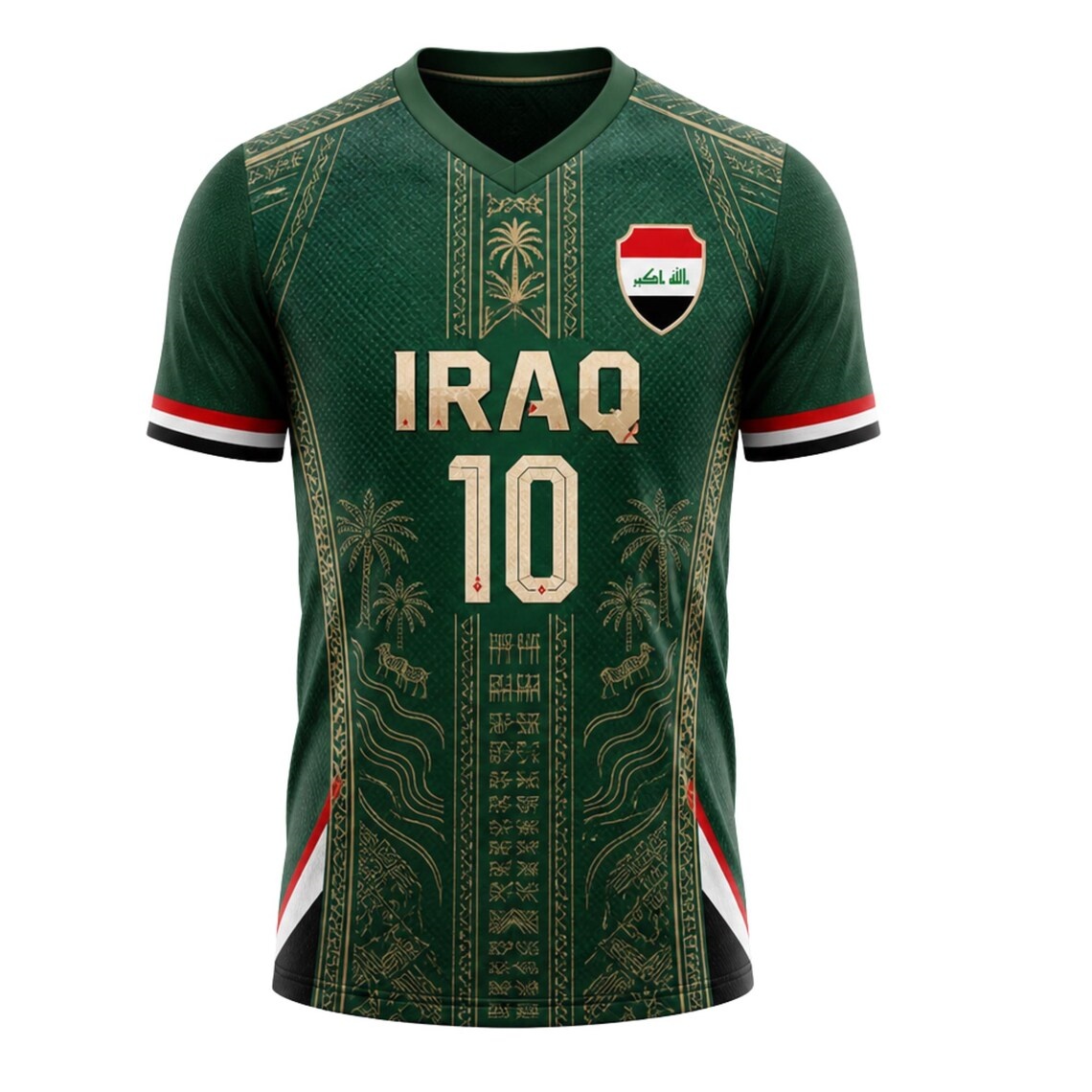 Iraq Soccer Jersey, Custom Nam - 3D Printing Service avaliação e preço