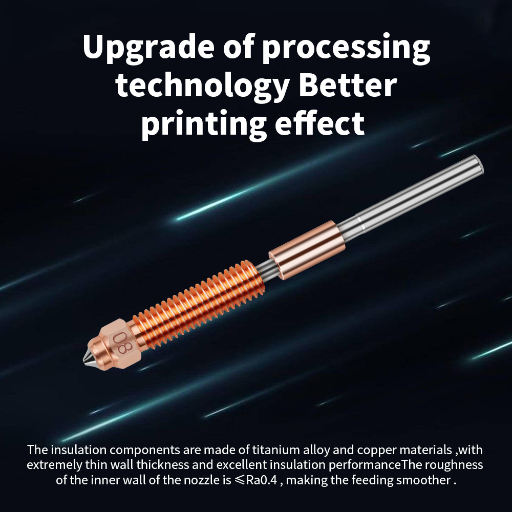 Upgrade Hotend For Creality K1 - 3D Printer Nozzle Brass avaliação e preço