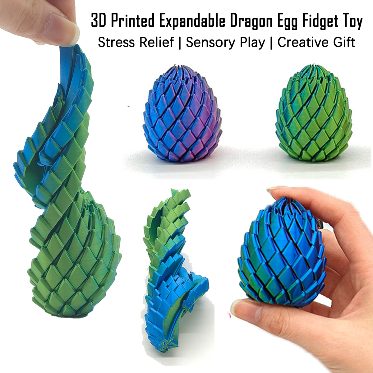 NEW 3D Printed Spiral Fidget D - 3D Printing Egg avaliação e preço