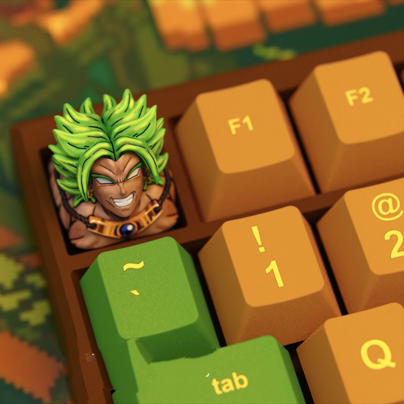 Anime Keycaps Broly Themed Mec - 3D Printing Keyboard Keys avaliação e preço