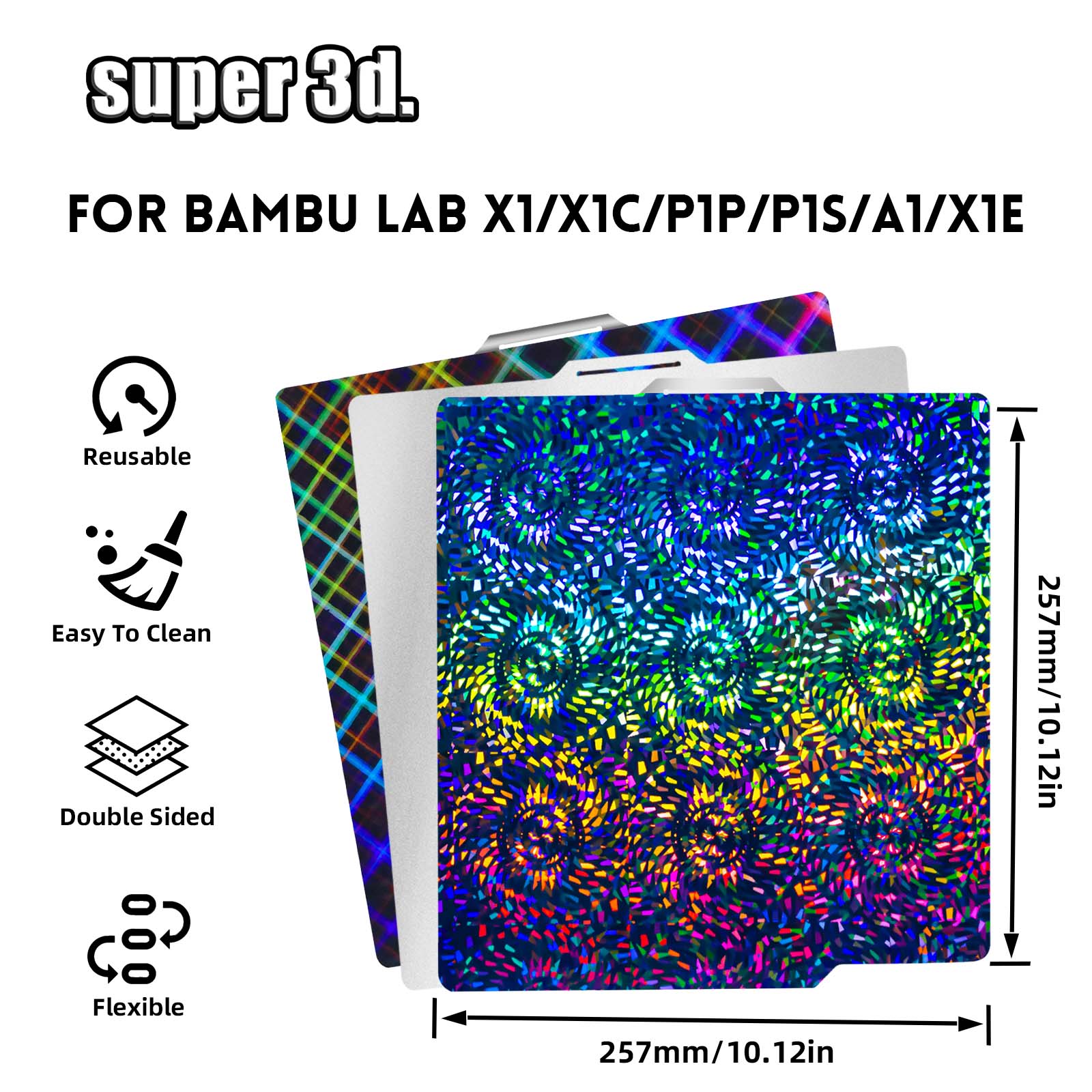 P2S Build Plate for Bambu Lab  - 3D Printing X1 Carbon avaliação e preço