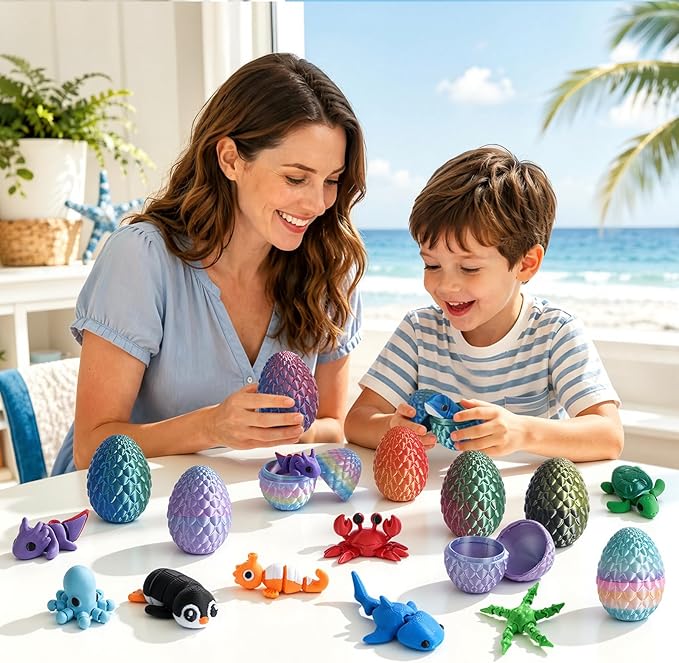 24pcs 3D Printed Surprise Egg  - 3D Printing Egg avaliação e preço