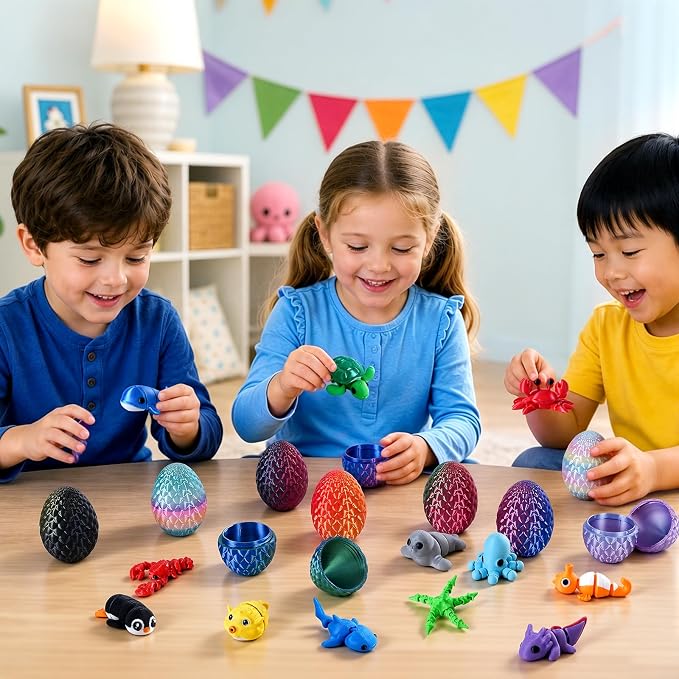 24pcs 3D Printed Surprise Egg  - 3D Printing Egg avaliação e preço