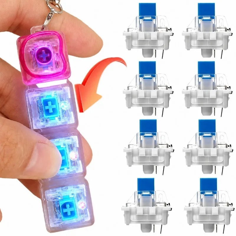 100pcs KeyBoard Mechanical Swi - 3D Printing Keyboard Keys avaliação e preço
