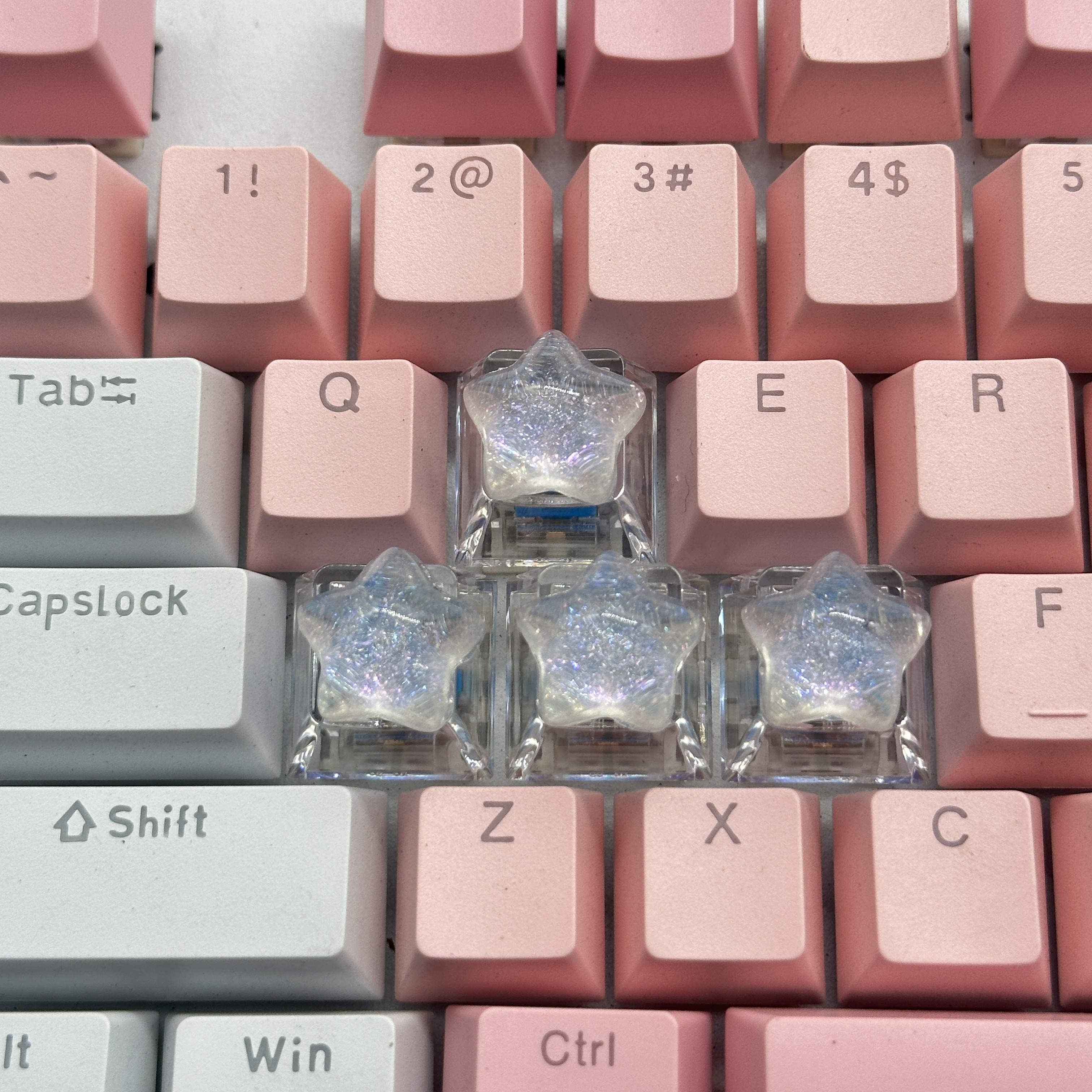 4pcs DIY Personalized Transpar - 3D Printing Keyboard Keys avaliação e preço