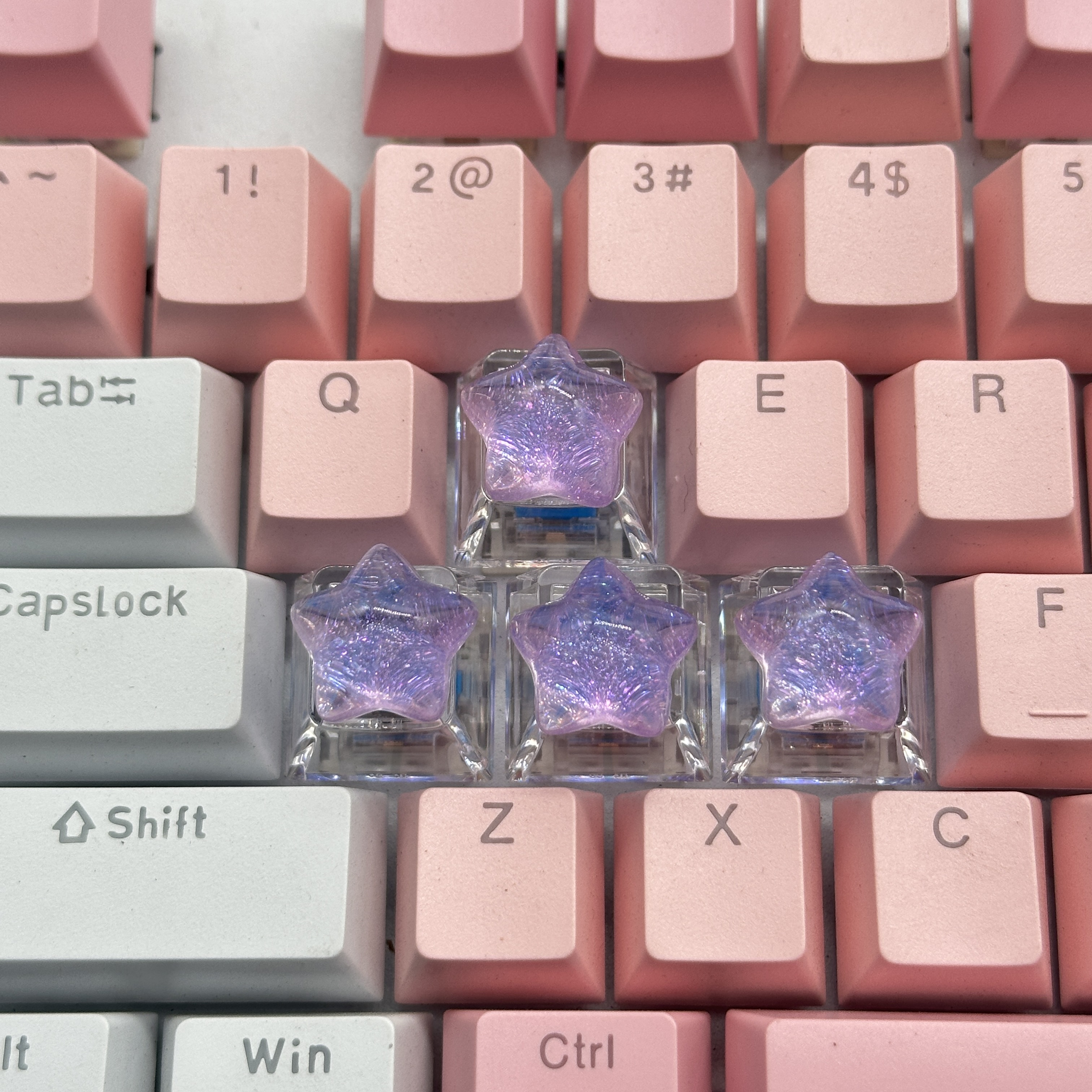 4pcs DIY Personalized Transpar - 3D Printing Keyboard Keys avaliação e preço