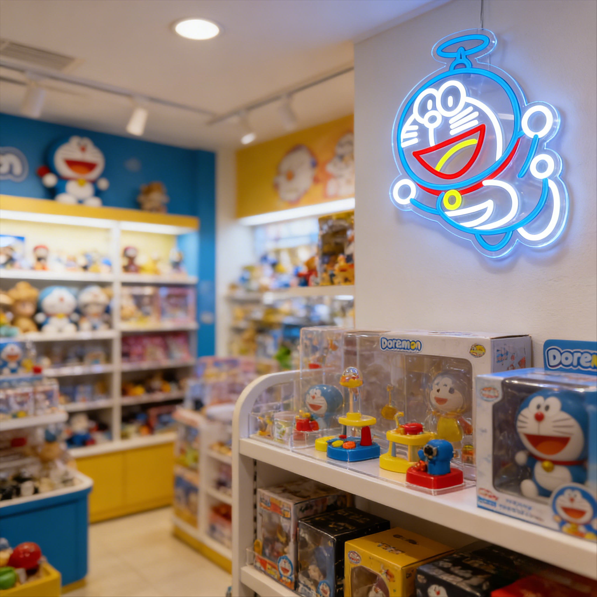 Doraemon Neon Sign LED USB Dim - 3D Printing Desk avaliação e preço